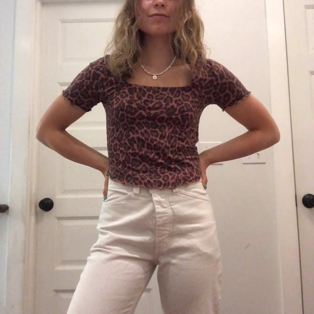 Cheetah print Outlaw top